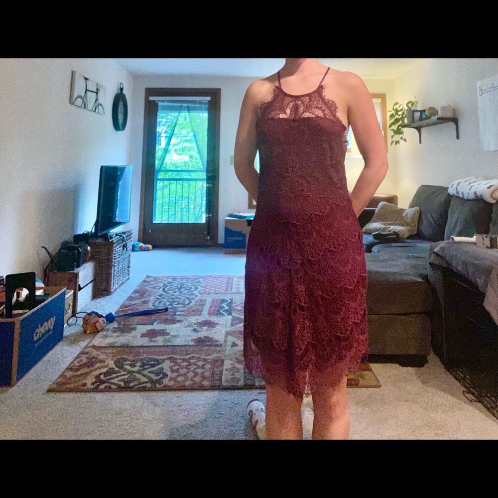 Free people, purple Lacey dress